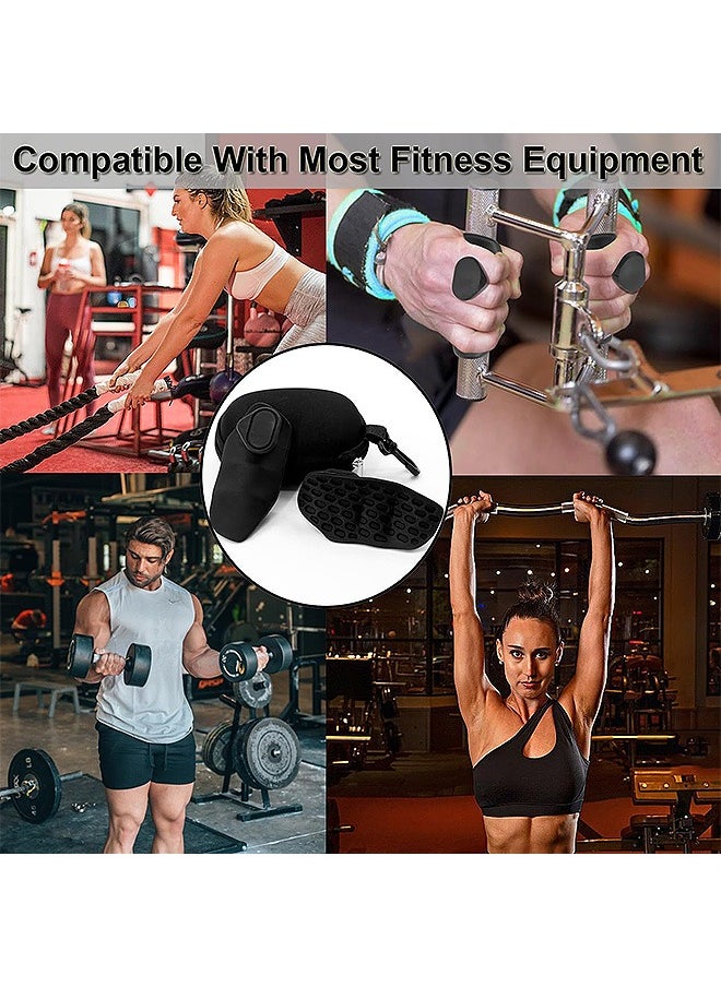 SOUTH MOON - 2 Pcs Weight Lifting Grips Pads, Rubber Ergonomics Anti-Slip Workout Grips, for Gym Training and Exercise Weight Lifting Dumbbell Deadlift Bar Pad Pull Up - Image 1