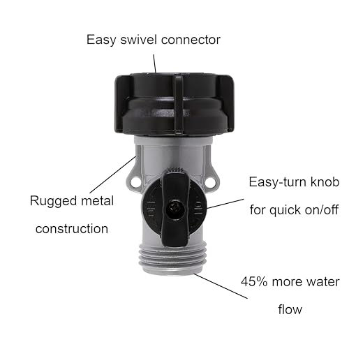 Gilmour Garden Hose Shut Off Valve, Durable Metal Full Flow Water Shut Off Valve - Image 4