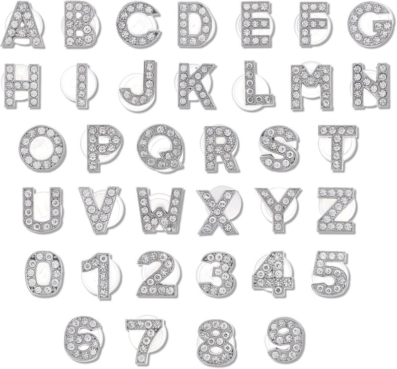 klarako Letters Numbers Shoe Charms, A-Z Letters & 0-9# Numbers Clog Charms DIY Shoes Pins for Boy Girl Teens Men Women and Adults - Image 1