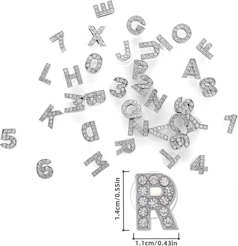 klarako Letters Numbers Shoe Charms, A-Z Letters & 0-9# Numbers Clog Charms DIY Shoes Pins for Boy Girl Teens Men Women and Adults - Image 4