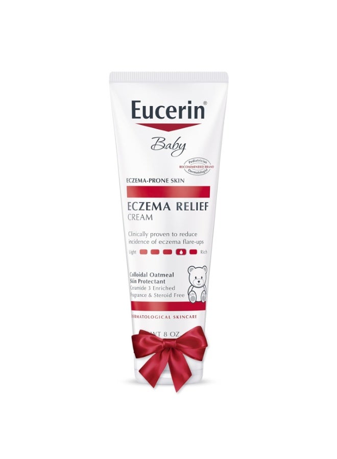 Eucerin Baby Eczema Relief Body Cream, Fragrance Free Baby Eczema Cream with Colloidal Oatmeal, Ceramide-3 and Licorice Root Extract, 8 Oz Tube