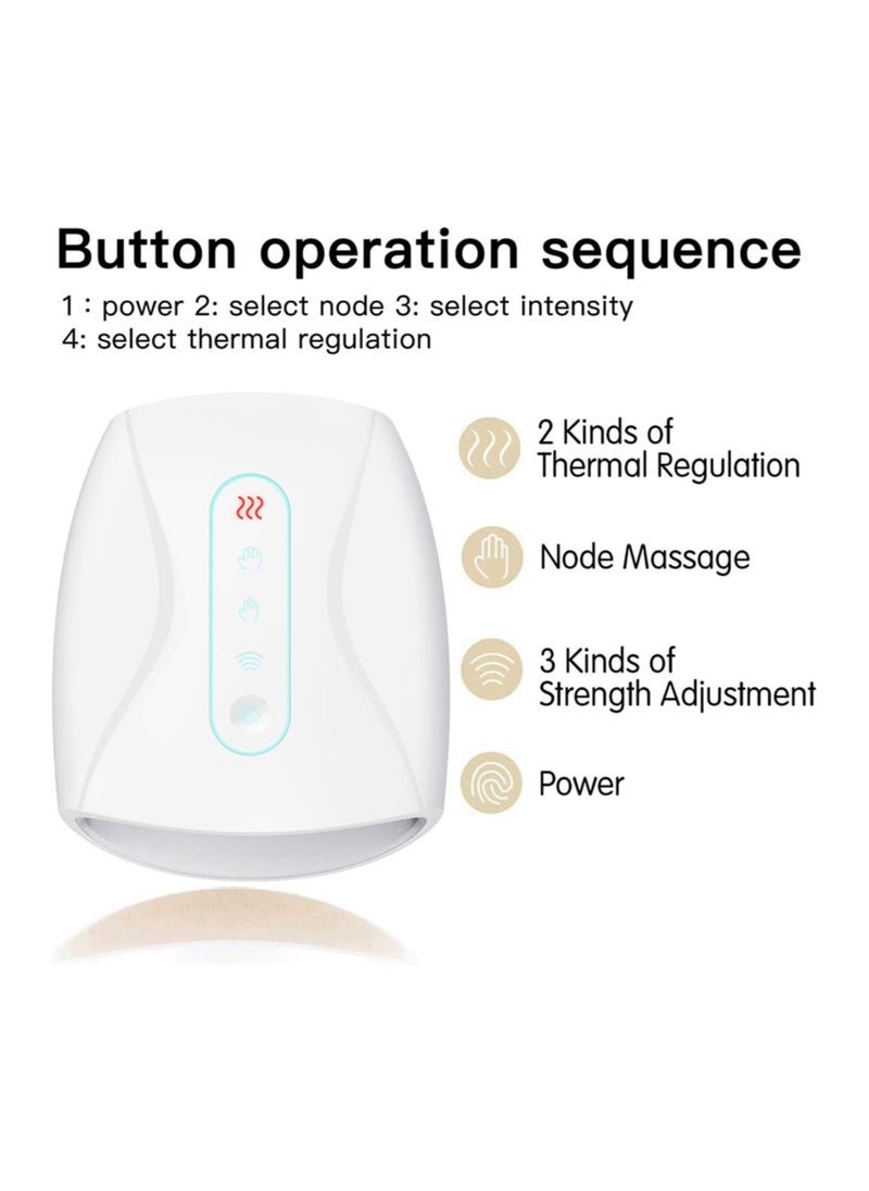General Electric Hand Massager Machine Palm Finger Acupoint Wireless Massage With Air Pressure And Heat Compression For Pain Relief  - Image 3