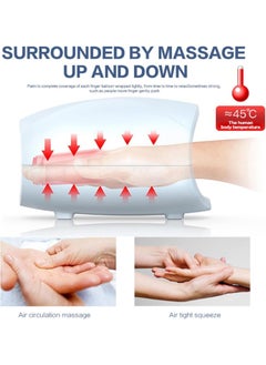 General Electric Hand Massager Machine Palm Finger Acupoint Wireless Massage With Air Pressure And Heat Compression For Pain Relief  - Image 4