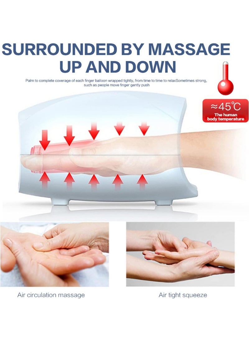 General Electric Hand Massager Machine Palm Finger Acupoint Wireless Massage With Air Pressure And Heat Compression For Pain Relief  - Image 4