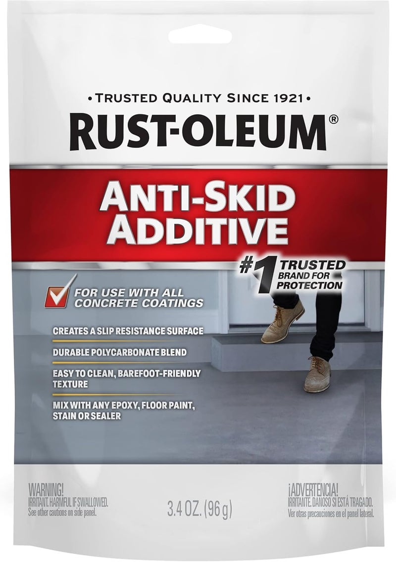 Rust-Oleum Anti Skid Additive - 3.4 Ounce Slip Resistance Solution for Concrete Coatings - Image 1
