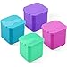 PEUTIER PEUTIER 4pcs Condiment Containers, 4 oz Leakproof Reusable Salad Dressing Dip Container with Lids Silicone Small Snack  - Image 2