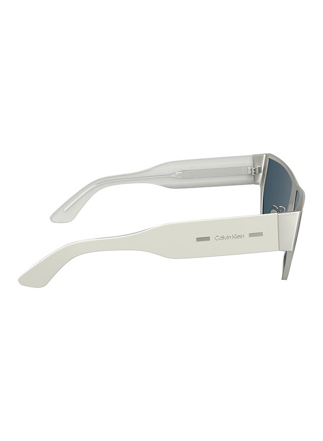 CALVIN KLEIN Full Rim Metal Calvin Klein Sun Ck25102S 5915 (045) Matte Silver - Image 5