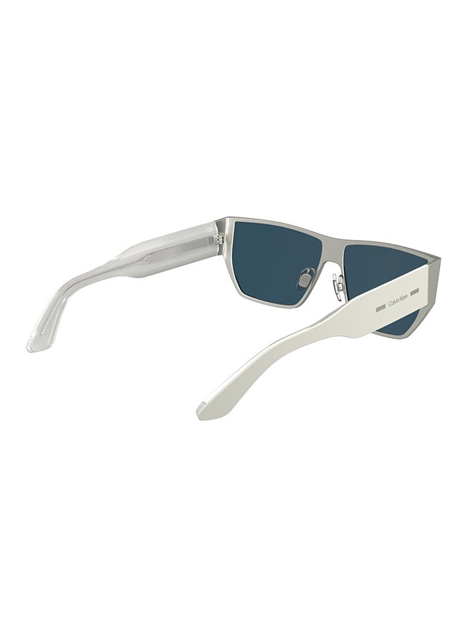 CALVIN KLEIN Full Rim Metal Calvin Klein Sun Ck25102S 5915 (045) Matte Silver - Image 4