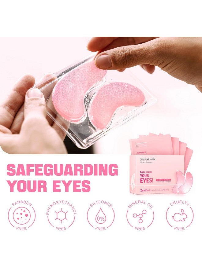 ZealSea ZealSea Under Eye Patches for Puffy Eyes and Dark Circles (Collagen, 20pairs), Anti-wrinkle Patches, Eye Bags Remover for Women, Eye Masks-Pads-Gels for Spa Party Christmas Gifts, Vegan Cruelty-Free - Image 5
