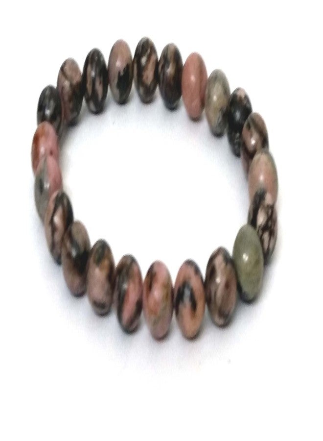 ASTROGHAR Rhodonite 8 mm stretch bracelet for men & women - Image 3