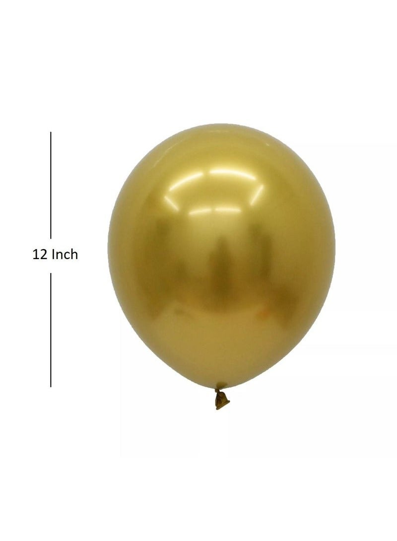 بالونات هيليوم معدنية كرومية متعددة الألوان، عبوة من 60 قطعة - Image 5