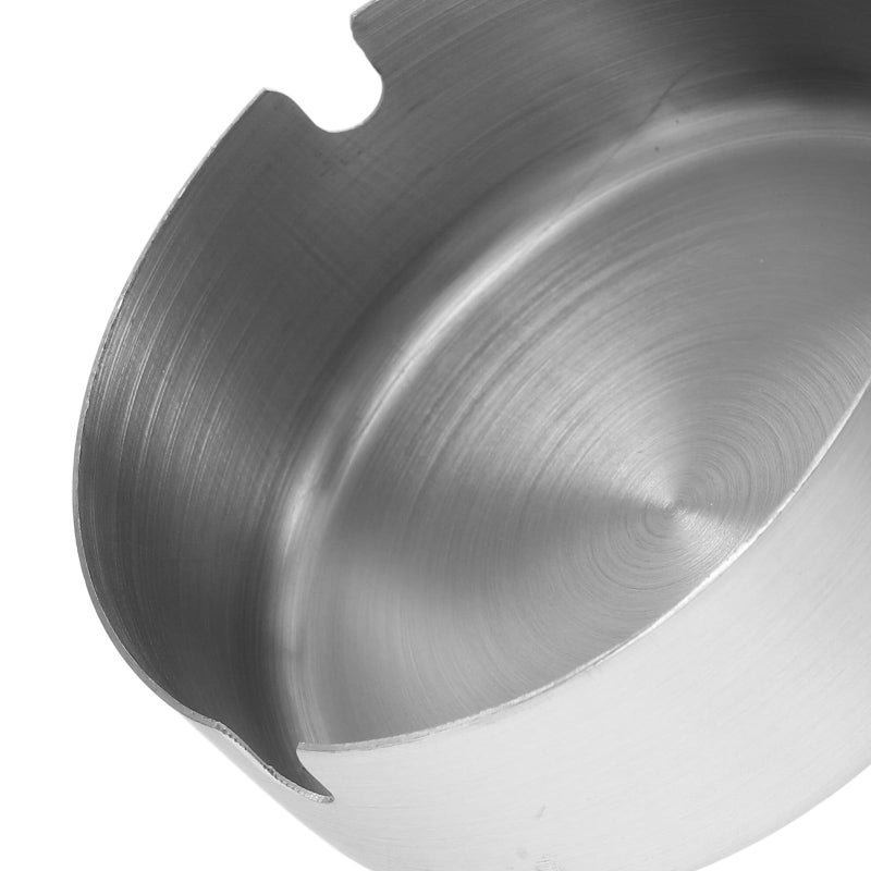 Heavy Duty 8Cm Stainless Steel Ashtray for Indoor Outdoor Tabletop Use - Image 4
