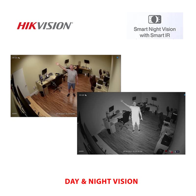 Clocite مجموعة كاميرات Clocite HIKVISION 4 قناة DVR مع كاميرتين قبة بدقة 2 ميجابكسل رؤية نهارية وليلية 500 جيجابايت HDD لفة كابل 13 4 CH مزود طاقة BNC DC مجموعة كاملة - Image 5