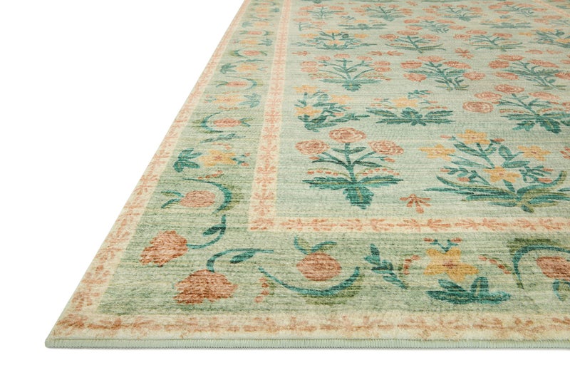 Loloi Rifle Paper Co. Eden Collection EDE-01 Mughal Rose Moss 5'-0" x 7'-6" Area Rug feat. CloudPileâ„¢ - Image 3