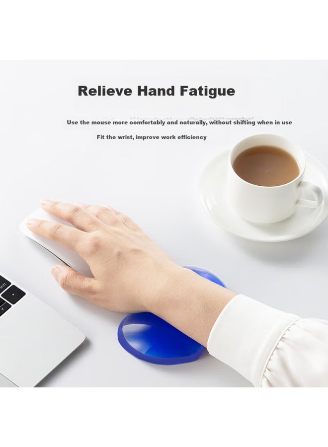 Womt Mouse Hand Rest Small Size Notebook Computer Wrist Rest Mouse Pad Wrist Support Silicone Wrist Rest Office Gaming Home Use Bowl Rest Men Women - Image 2