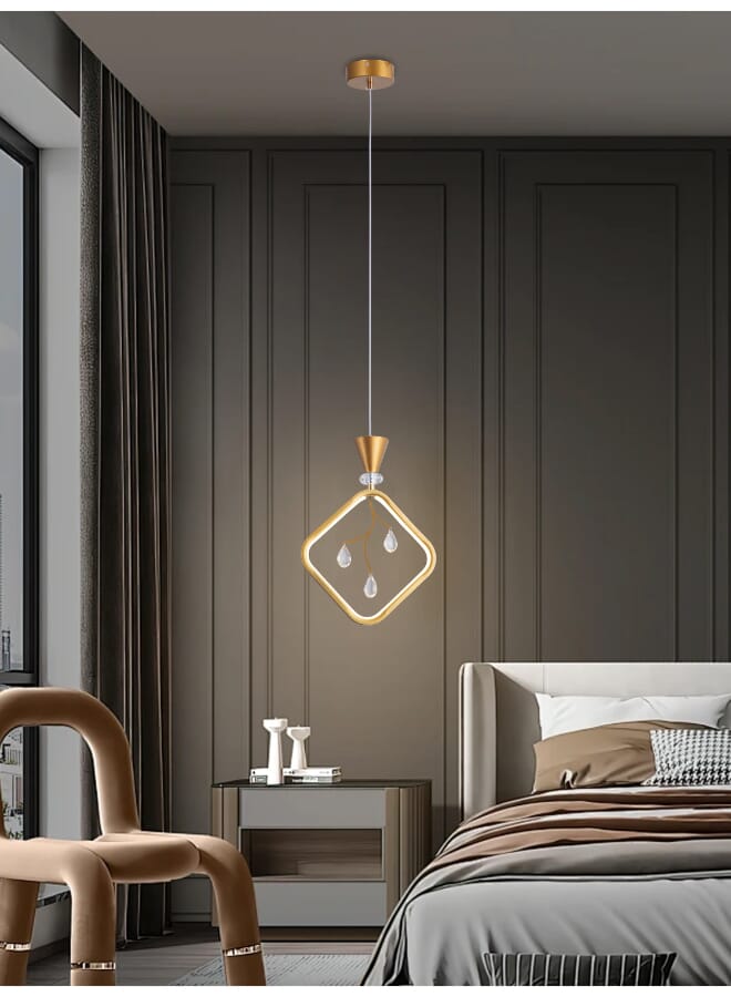 بيست باور ثريا إضاءة LED معلق 7277-1 بثلاث مستويات إضاءة، طول قابل للتعديل 80 سم، و17 واط – إضاءة أنيقة وموفرة للطاقة للصالون، غرفة الطعام وغرفة النوم - Image 1