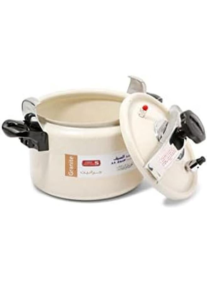 Alsaif Aluminum Granite Pressure Cooker Size 11 Liter Color Pearl White Model K98011 Pw 5 Years Warranty  - Image 4