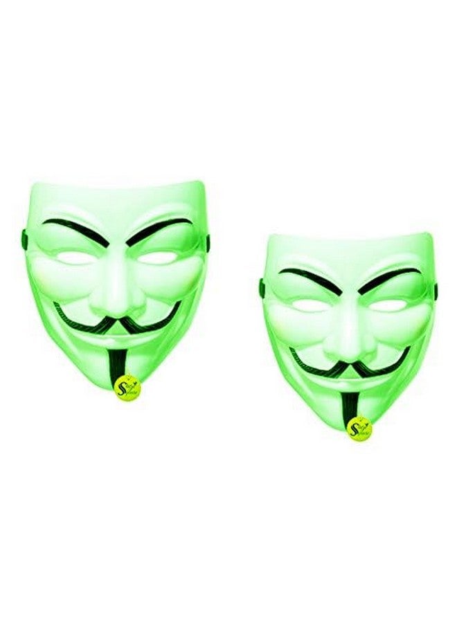 سايج سكوير قناع وجه سايج سكوير جرين فينديتا كوميك، قناع فوكس، قناع وجه مجهول الإصدار المميز، مناسب تمامًا للتنكر، احتجاج في فينديتا من دي سي كوميكس (عبوة من قطعتين) - Image 2