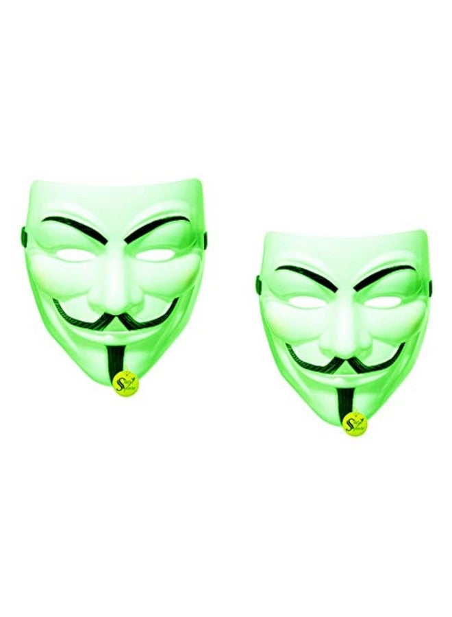 سايج سكوير قناع وجه سايج سكوير جرين فينديتا كوميك، قناع فوكس، قناع وجه مجهول الإصدار المميز، مناسب تمامًا للتنكر، احتجاج في فينديتا من دي سي كوميكس (عبوة من قطعتين) - Image 1