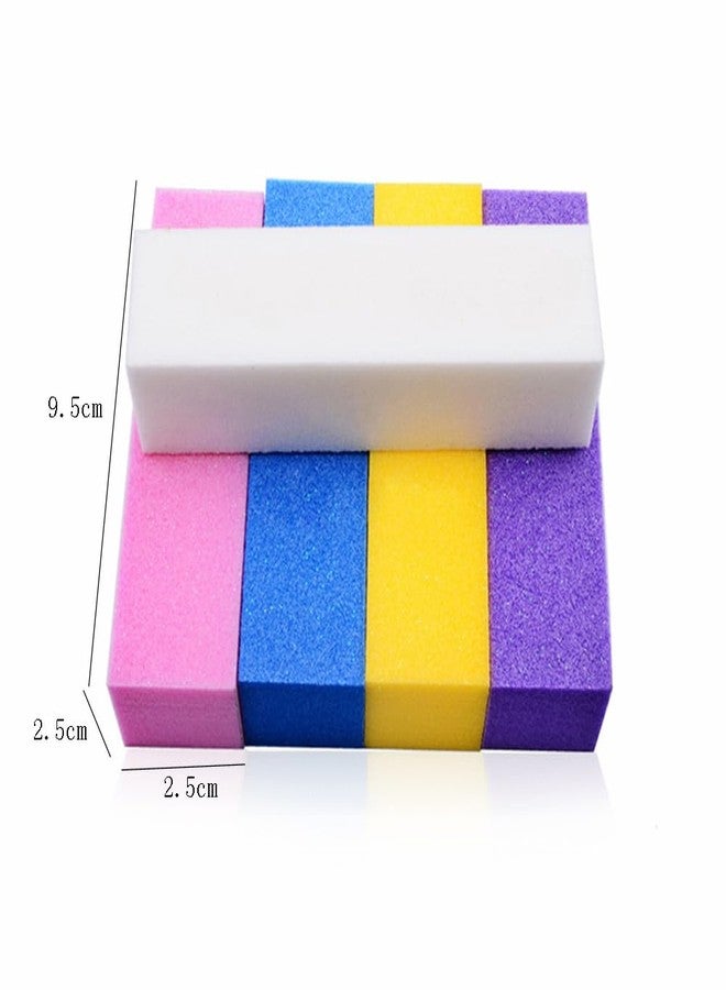 lasenersm 20 Pieces Nail Buffer Block 4 Sided Nail Sanding Buffer Nail Buffing Block Nail Polish Buffer Block Manicure Buffer Block Nail Buffer Sanding Block for Natural and Acrylic Nail, Pink - Image 2