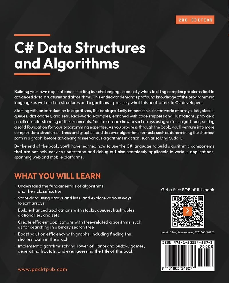 C# Data Structures and Algorithms - Second Edition: Harness the power of C# to build a diverse range of efficient applications - Image 2