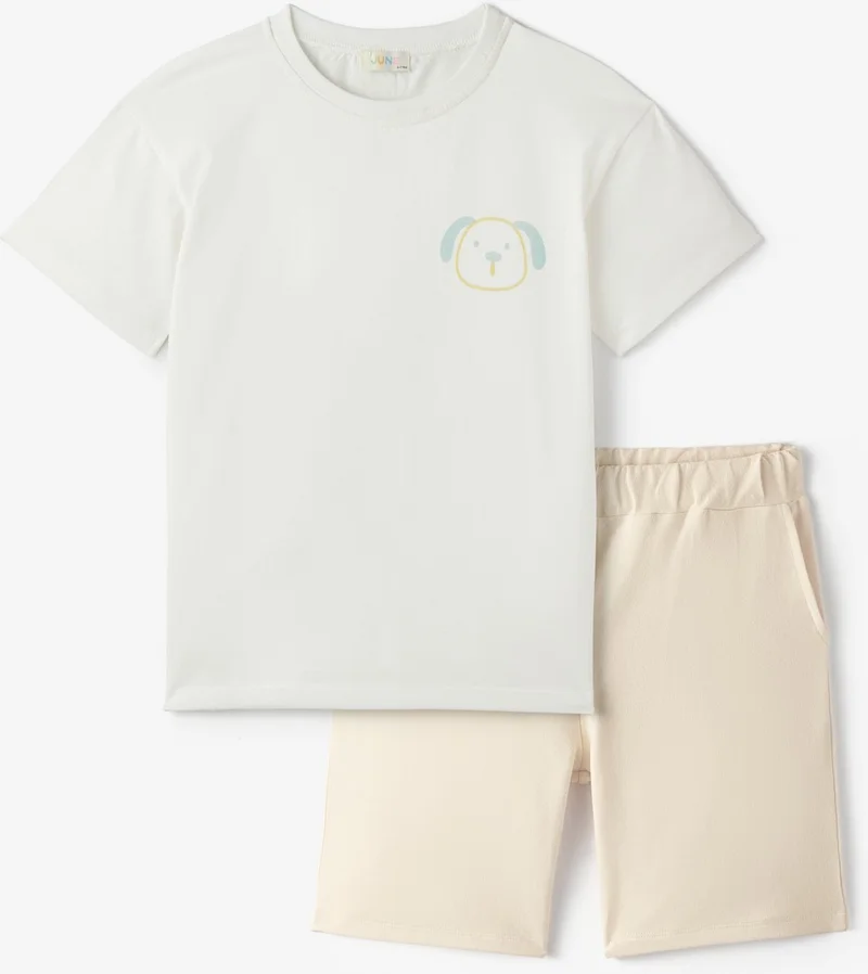جون Girls Tshirt Shorts 2 Piece Set