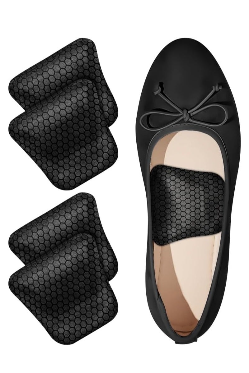 Bukela Arch Support Inserts for Flat Feet & Plantar Fasciitis, Gel Arch Cushions for Foot Pain & Pressure Relief, Non-Slip Adhesive Pads for Women and Men (Black, High) - Image 1