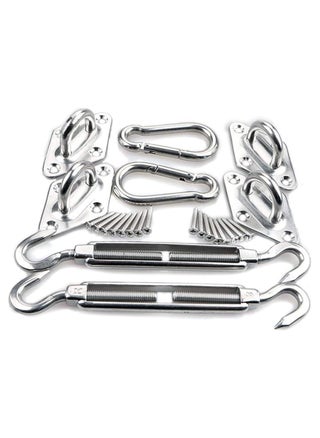 Heavy Duty Sun Shade Sail Fixing Kit for Garden Triangle and Square Rectangle - 304 Stainless Steel Sun Shade Sail Fixing Hardware Accessories Kit - Fixing Kit - pzsku/Z75AB10390721A9321ECFZ/45/1746772962/815f5989-8eca-4595-b914-80c2d42f798b