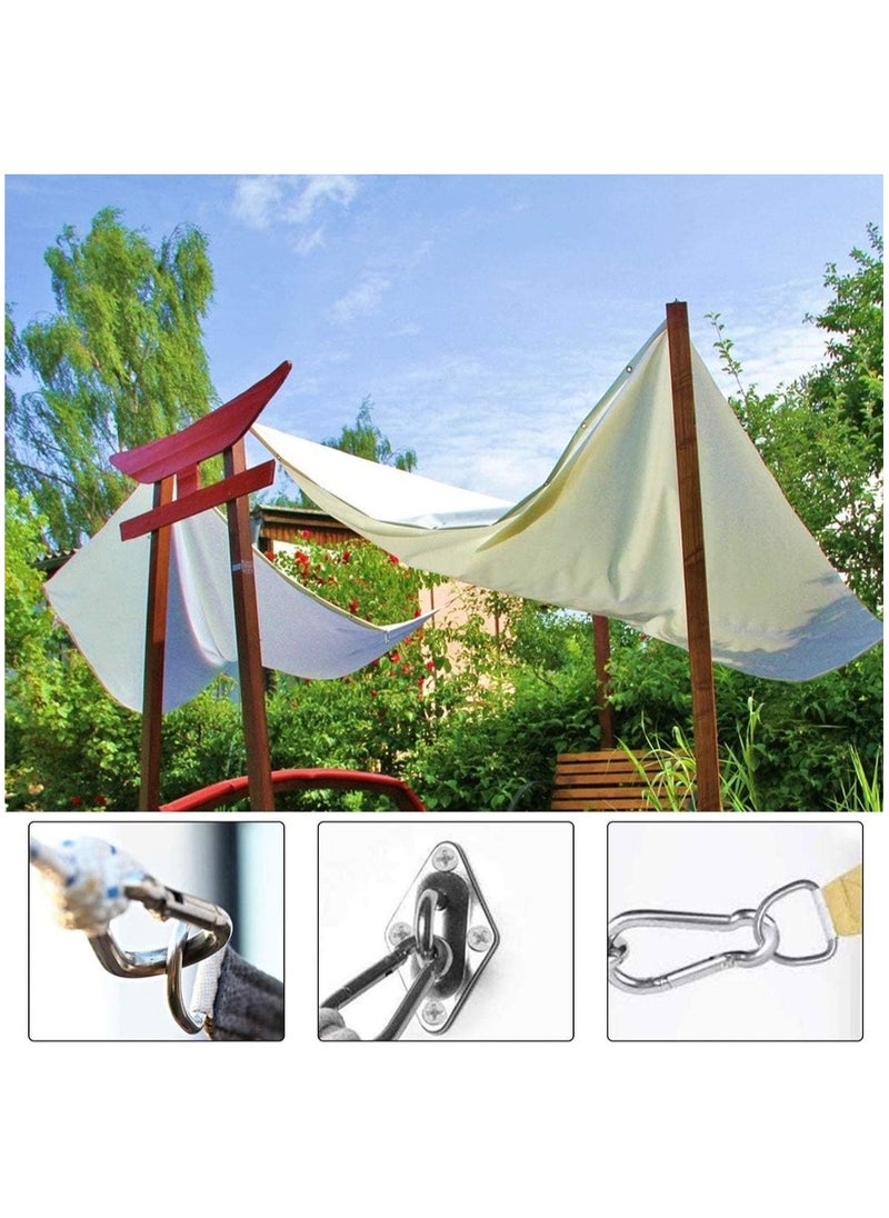 RATSAW Heavy Duty Sun Shade Sail Fixing Kit for Garden Triangle and Square Rectangle - 304 Stainless Steel Sun Shade Sail Fixing Hardware Accessories Kit - Fixing Kit  - Image 5