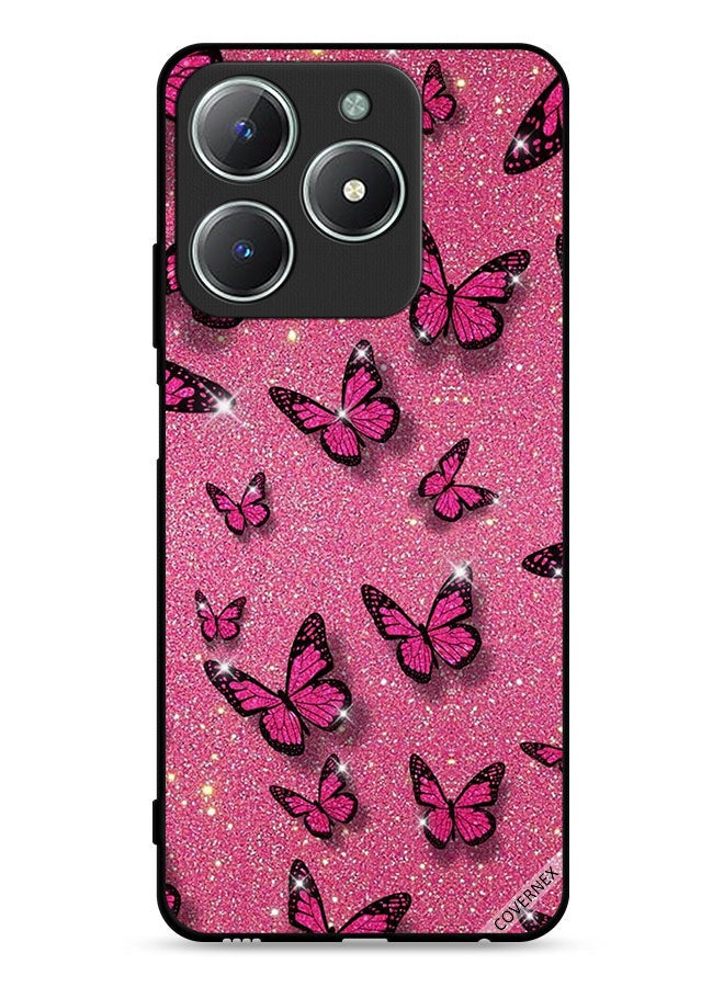 Covernex غطاء حماية Realme C63 4G مع لمسات لامعة وفراشات - Image 1