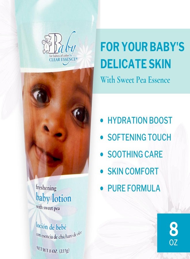Clear Essence Baby Lotion With Sweet Pea - 8Oz | Baby Skin Care Lotion for Kids - Nourishing Baby Daily Moisturizer for Smooth Skin - Suitable for All Types of Skin - Dermatologist Tested - Image 4