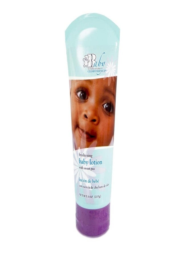 Clear Essence Baby Lotion With Sweet Pea - 8Oz | Baby Skin Care Lotion for Kids - Nourishing Baby Daily Moisturizer for Smooth Skin - Suitable for All Types of Skin - Dermatologist Tested - Image 1