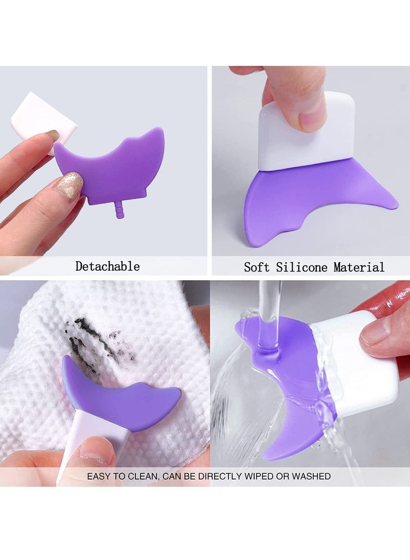 Y&D Eye Makeup Tool, Eyelash Eyeshadow Silicone Auxiliary Protection Reusable Prevent Soiling Tool Suitable for Professional Artists Beginners 3 Pcs  - Image 5