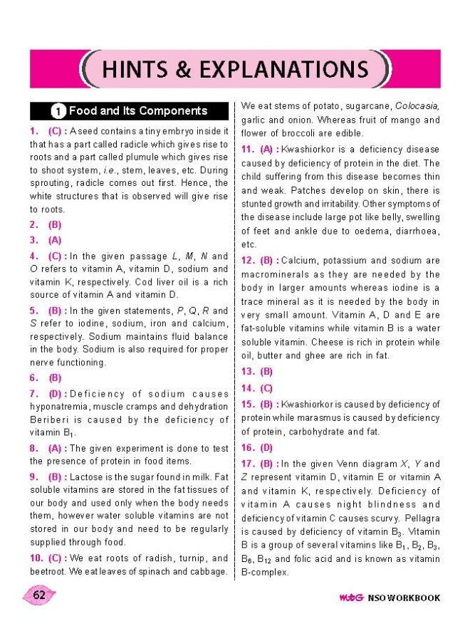 National Science Olympiad (NSO) Work Book for Class 6 - Quick Recap, MCQs, Previous Years Solved Paper and Achievers Section - Olympiad Books For 2022-2023 Exam  - Image 1