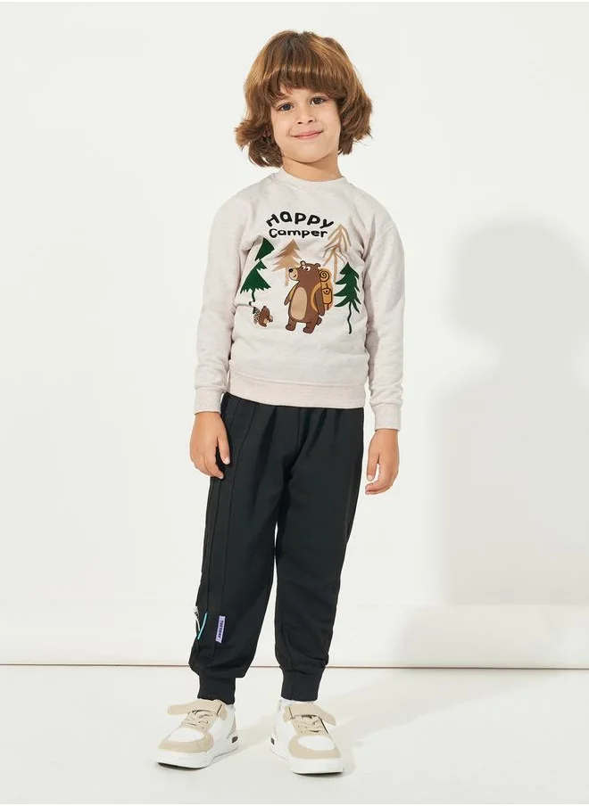 Styli Bear Graphic Print Sweatshirt