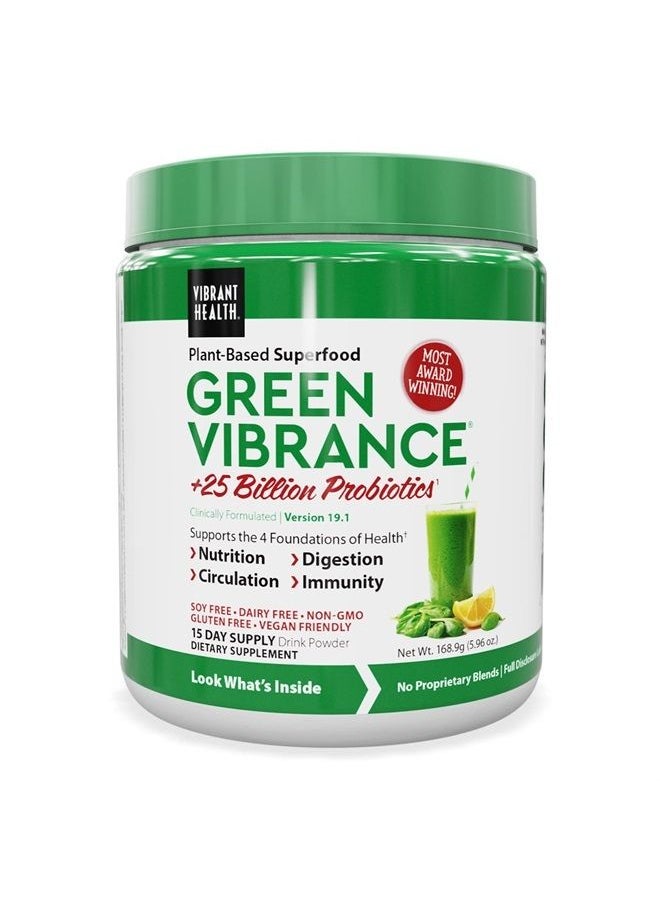 Vibrant Health - , Green Vibrance, Vegan Superfood Powder, 15 Servings - Image 1