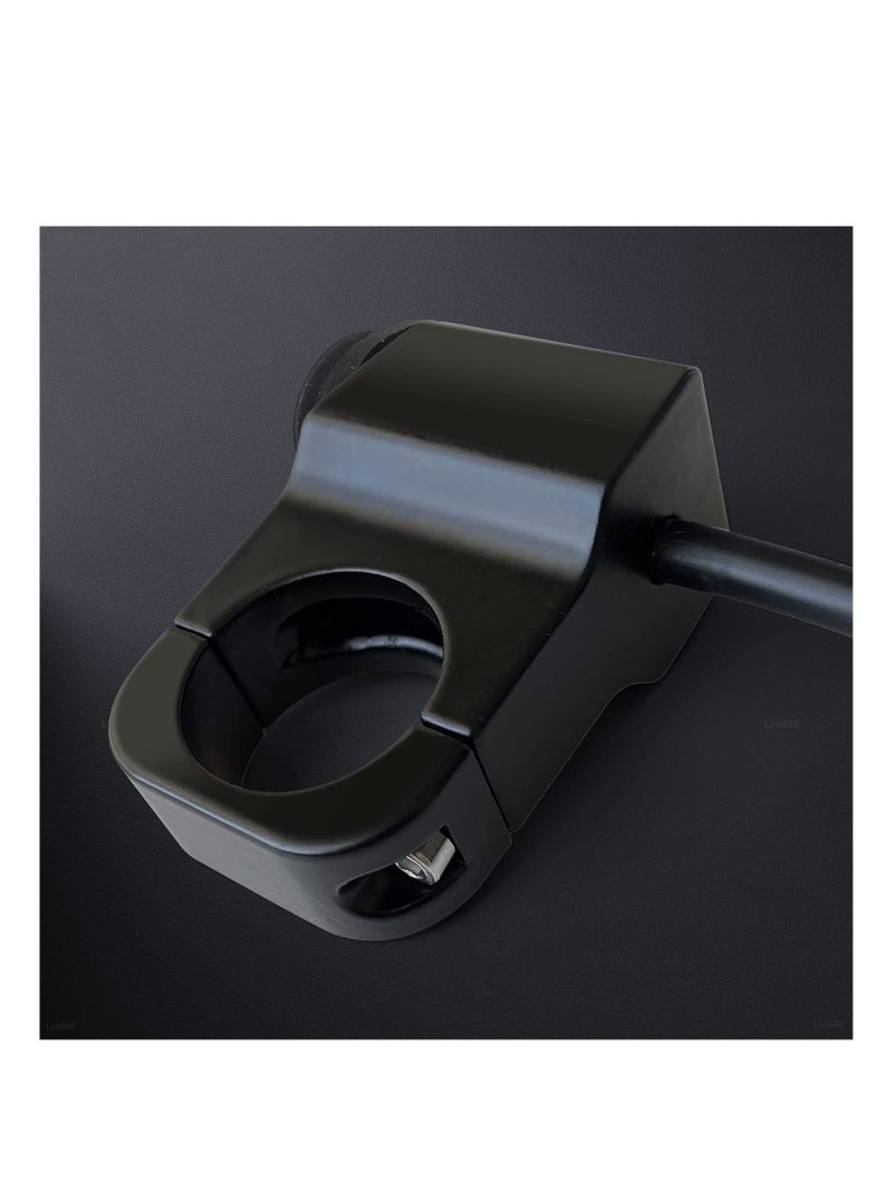 Excefore Motorcycle Handlebar Switch, 2 Pcs Waterproof ATV Handlebar Light Switch, Aluminium Alloy Push Botton Switches, for Motorcycle Bike ATV UTV Scooters Fits 22mm Handlebars (Red, Line length:50cm) - Image 4