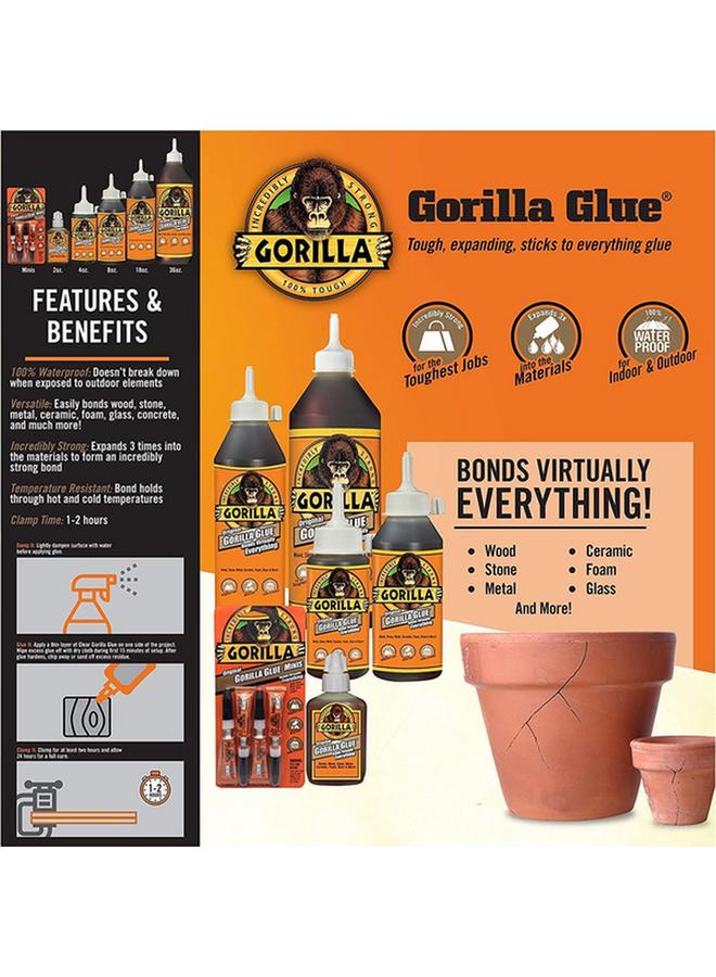 Gorilla Waterproof Solvent-Free Multi-Purpose Original Glue Brown 59ml - Image 4