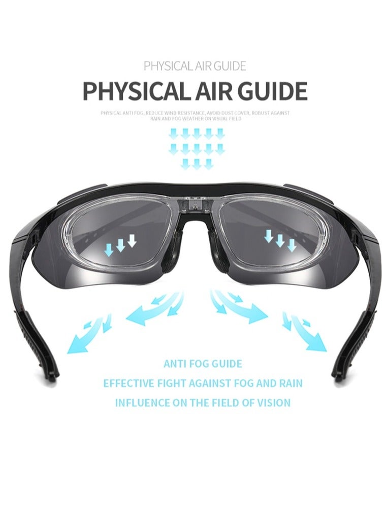 Generic Outdoor Tactical Polarized Sunglasses UV400 Shooting Riding Interchangeable Glasses with 5 Lenses, Seller's Exclusive InfinityHandmade  - Image 3