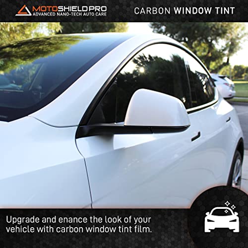 MotoShield Pro DIY-MotoShield Pro Premium Carbon Tint (50% VLT) 24” in x 5’ ft Roll | Professional Window Film for Auto, Reduce Infrared Heat & Block UV by 99% - Image 3