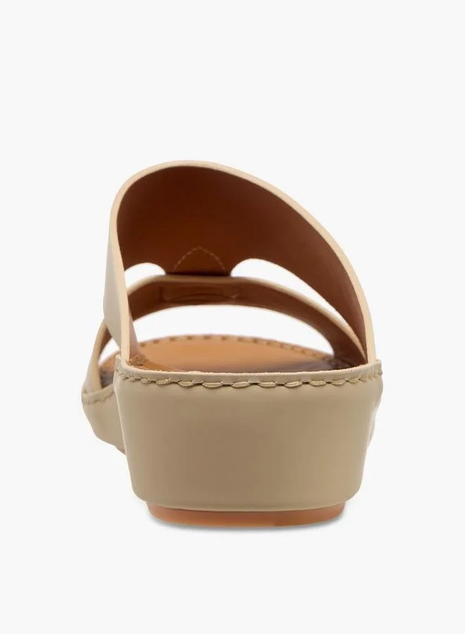 DUCHINI CREAM Men Panelled Comfort Sandals Ramadan Collections for Men | Best Price UAE