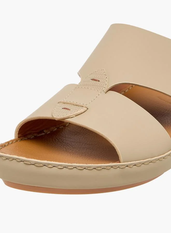 DUCHINI CREAM Men Panelled Comfort Sandals Ramadan Collections for Men | Best Price UAE