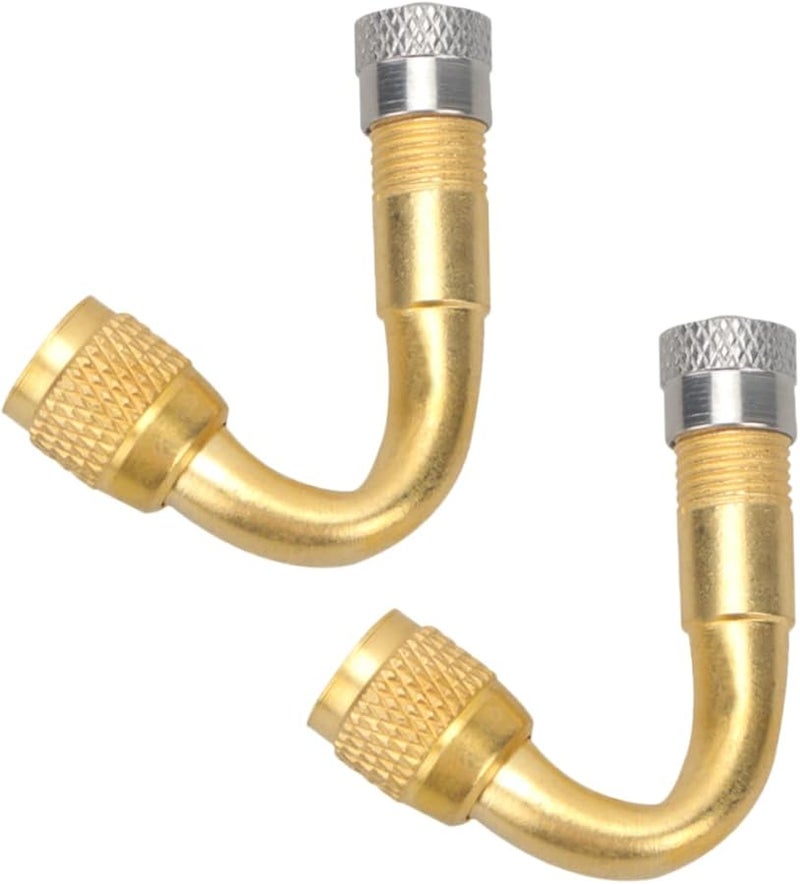 2Pcs Valve Stem Extenders for Car Motorcycle RV Bike Dual Tire Inflation Access - Image 2