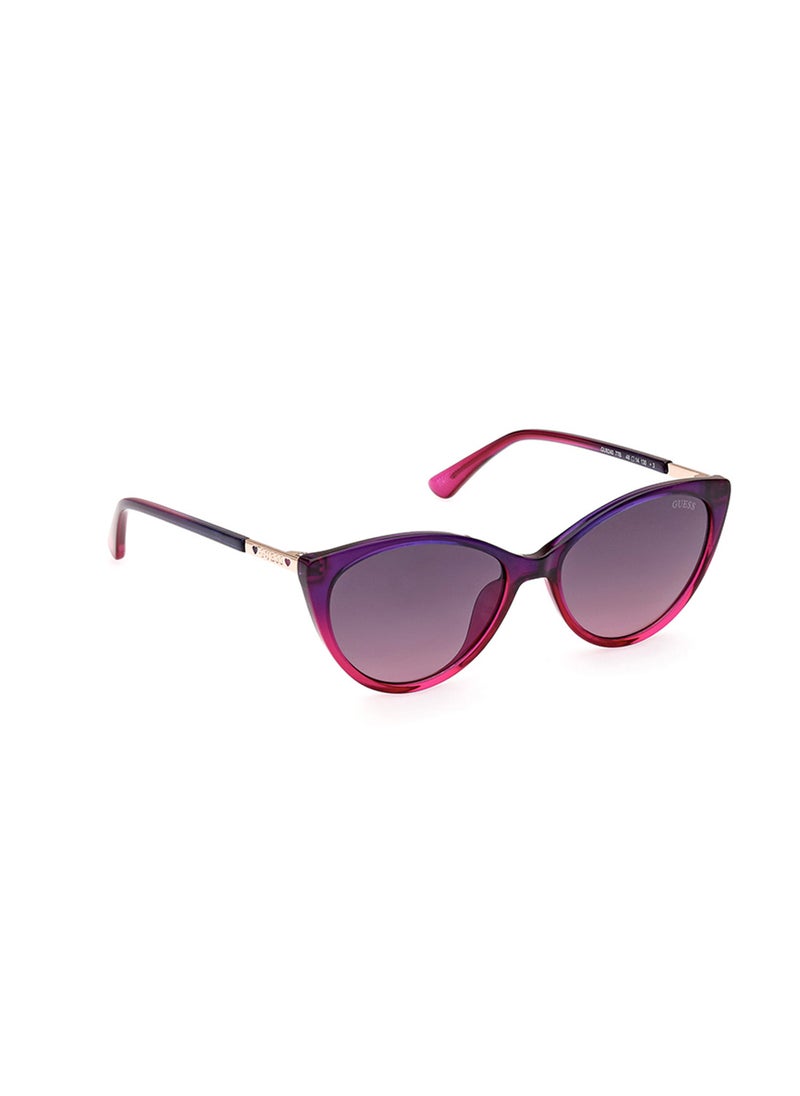GUESS - Girls UV Protection Cat Eye Shape Sunglasses - GU924077B48 - Lens Size: 48 Mm - Image 1