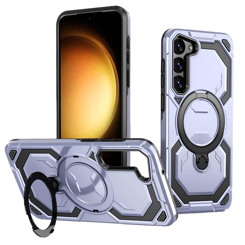 MagSafe Case Acrylic Protective TPU + for Samsung Galaxy A26 and Kickstand and Anti Fingerprint in Green for Family Use - Image 3
