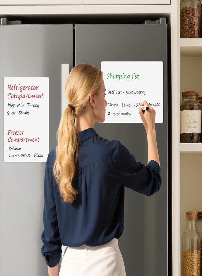 vimiroo 3 Pack Dry Erase Board Stickers Magnetic Free, 12"x8" Restickable Dry Erase Sheets No Residue for Wall/Refrigerator/Door/Cabinet, Adhesive Non-Magnetic Whiteboard, Fridge Dry Erase Paper - Image 5
