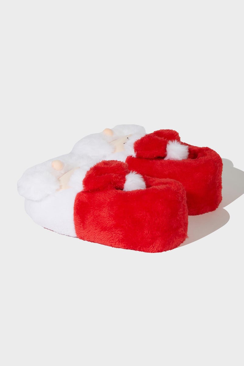 DeFacto White Woman Woman Flat Christmas Home Slippers Casual - Image 5