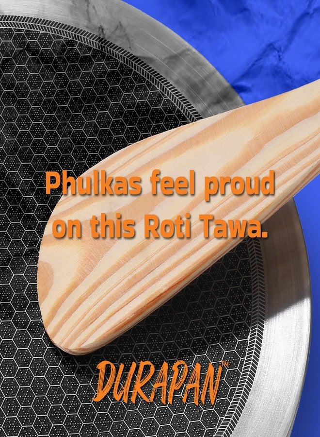 Durapan Non Stick Triply Roti/Chapati/Paratha Tawa with SafeHEX™ Honeycomb Technology for Easy Release | Induction Friendly Base | Scratch Resistant & Metal Spoon Friendly (26cm - 3.5mm Thk) - Image 5