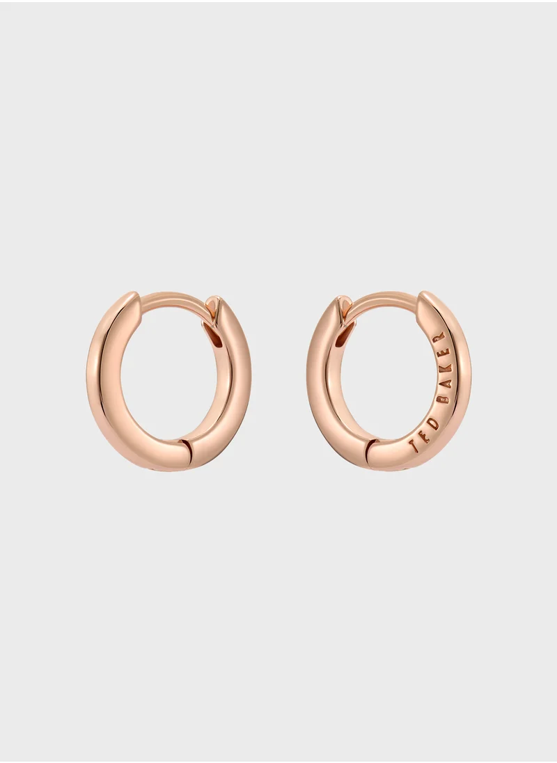 Ted Baker Logo Detail Hoop Earrings