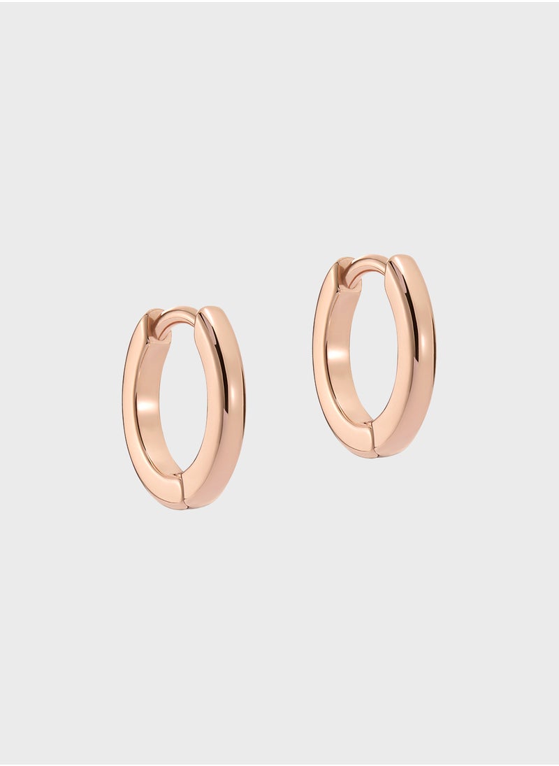 Ted Baker Logo Detail Hoop Earrings  - Image 3